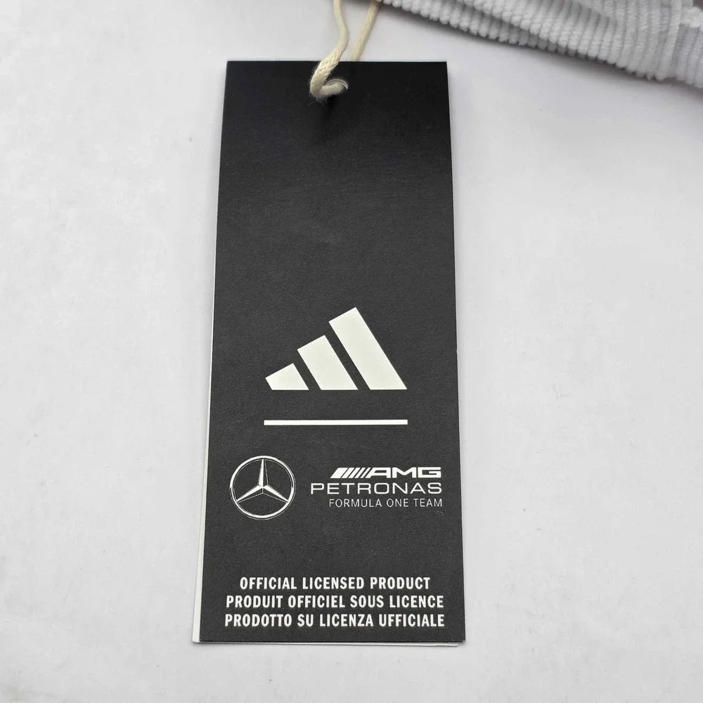 adidas Mercedes AMG Petronas F1 Corduroy Strapback Hat Cap White Gold NWT JY5608